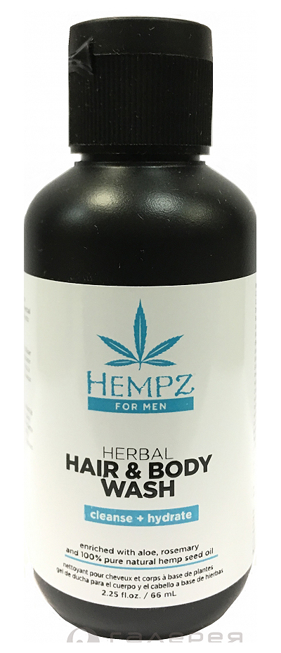 фото Шампунь мужской для волос и тела hempz for men hair and body wash 66 мл