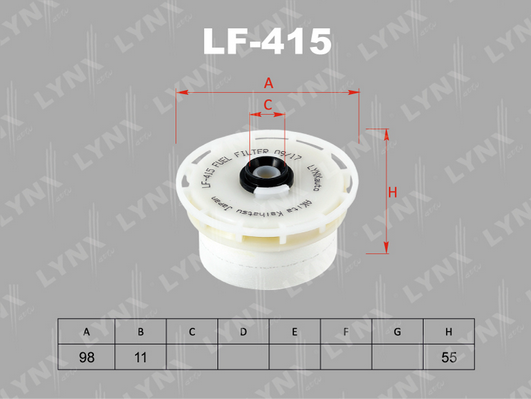 фото Топливный фильтр lynxauto lf-415