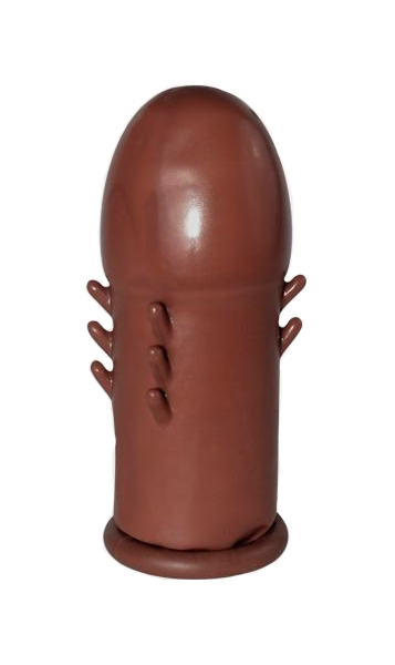 Насадка-удлинитель СК-Визит 3.5 in латексная с шипами коричневый