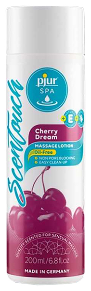 фото Массажный лосьон pjur spa scentouch cherry massage lotion с ароматом вишни 200 мл