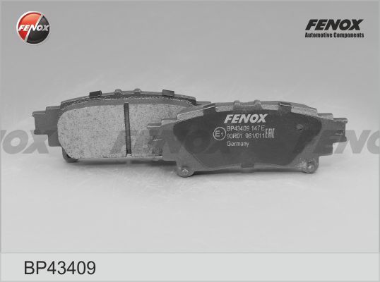 фото Комплект тормозных колодок, дисковый тормоз fenox bp43409