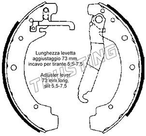 фото Комплект тормозных колодок trusting 124.277