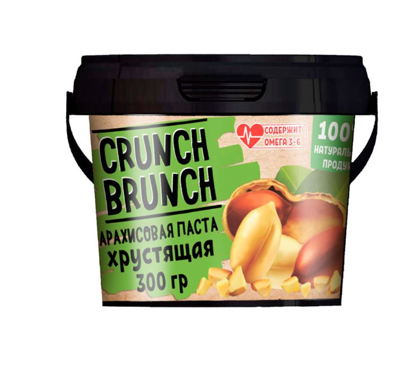 фото Арахисовая паста crunch brunch хрустящая 300 г