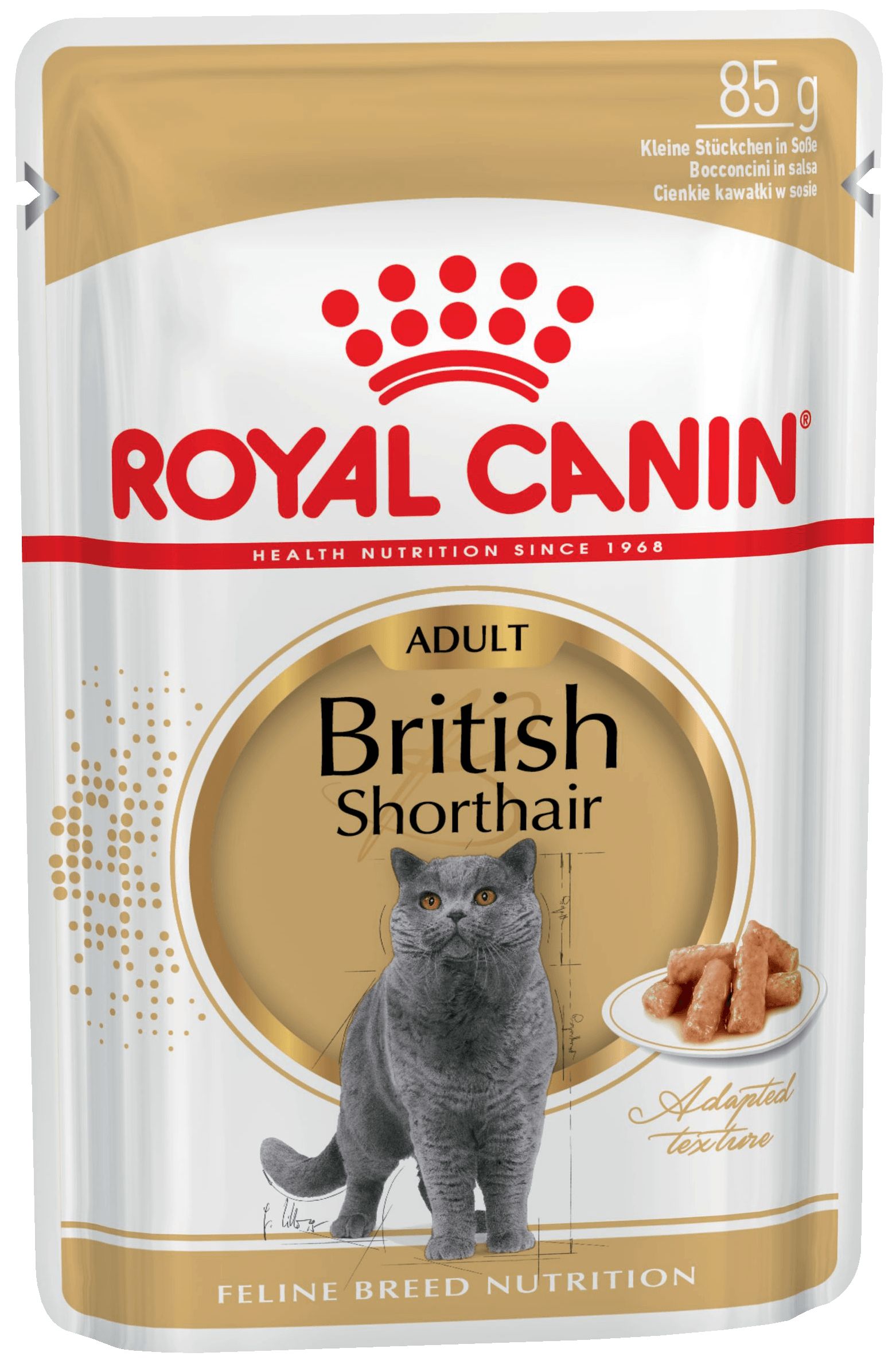 фото Влажный корм для кошек royal canin british shorthair adult, мясо, 85 г