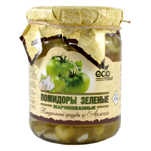 

Помидоры зеленые Ecofood маринованные 530 г