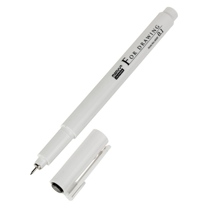 Линер, ручка для черчения и рисования 0,1мм чер, MAR4600/0,1