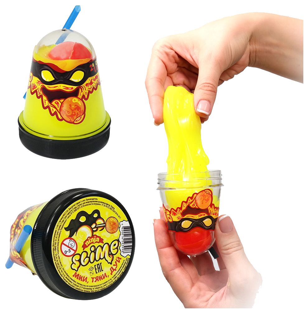 Игрушка SLIME S130-2 Ninja, 2 в 1 желтый и красный