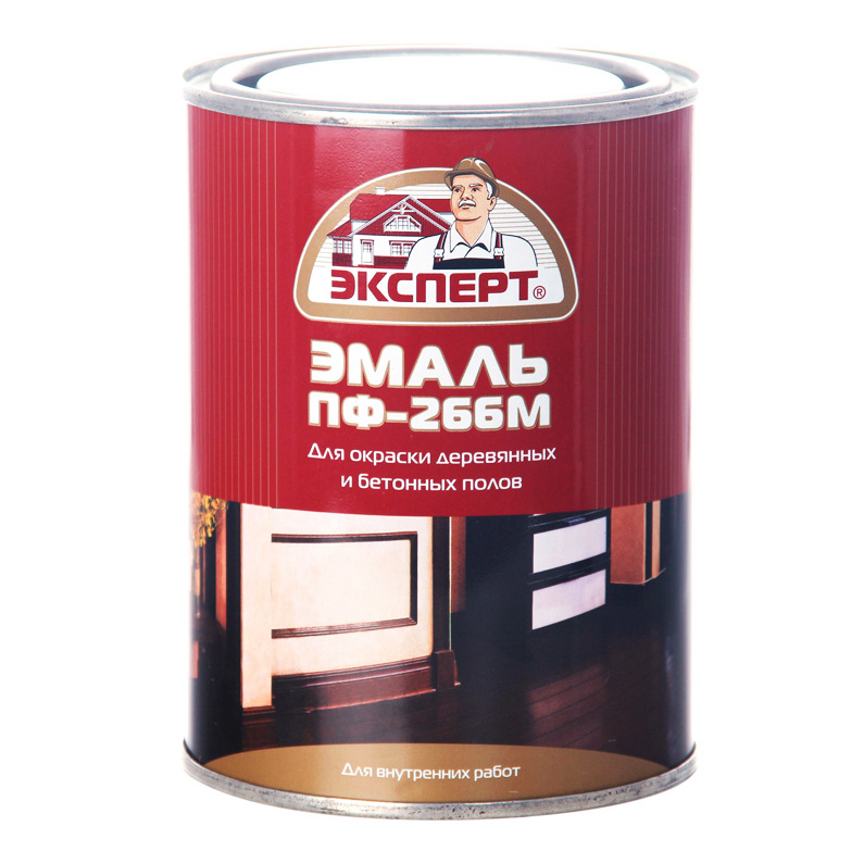 Эмаль ЭКСПЕРТ ПФ-266М красно-коричневая  0,9 кг