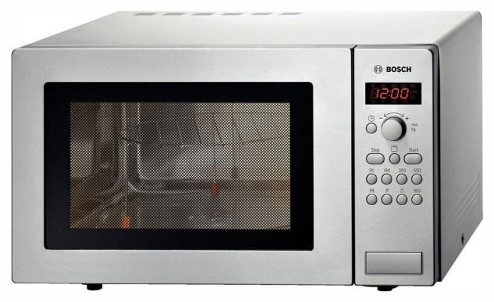 фото Микроволновая печь с грилем bosch hmt84g451 silver