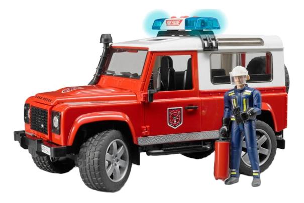 Внедорожник Bruder Land rover defender station wagon пожарная с фигуркой bruder внедорожник land rover defender