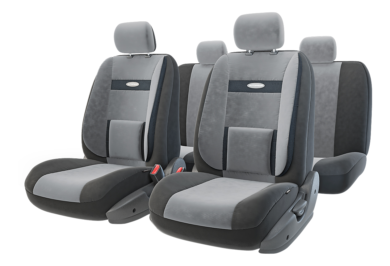 фото Комплект чехлов на сиденья autoprofi comfort com-1105 bk/d.gy (m)