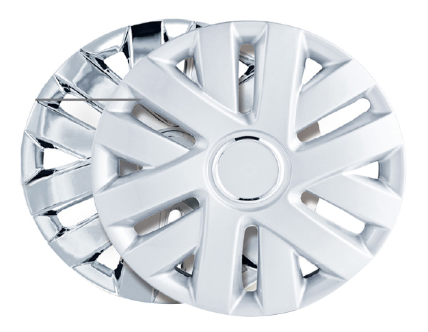 фото Колпаки на колёса autoprofi abs пластик r14 4 шт. 350мм wc-1145 silver (14)