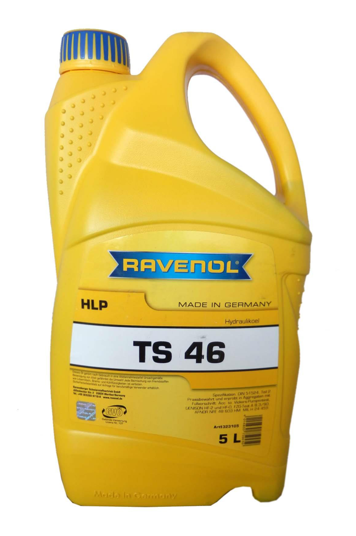 фото Гидравлическое масло ravenol hydraulikoel ts 46 5л 1323105-005-01-999