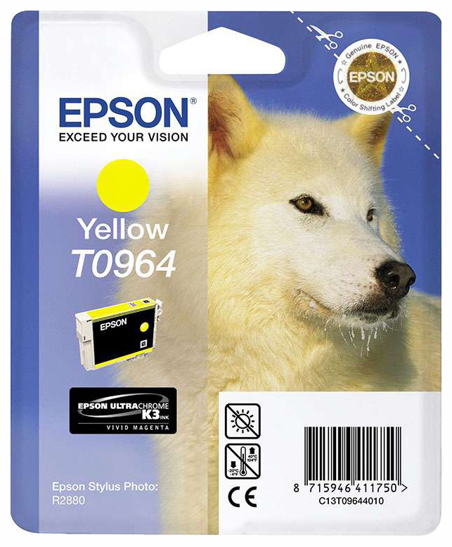 Картридж для струйного принтера Epson C13T09644010, желтый, оригинал