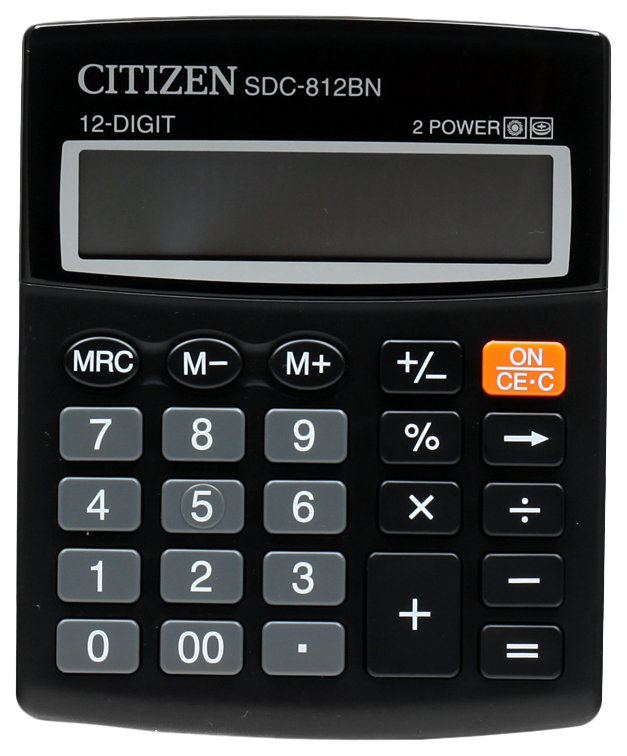 Калькулятор CiTiZEN SDC-812BN Черный