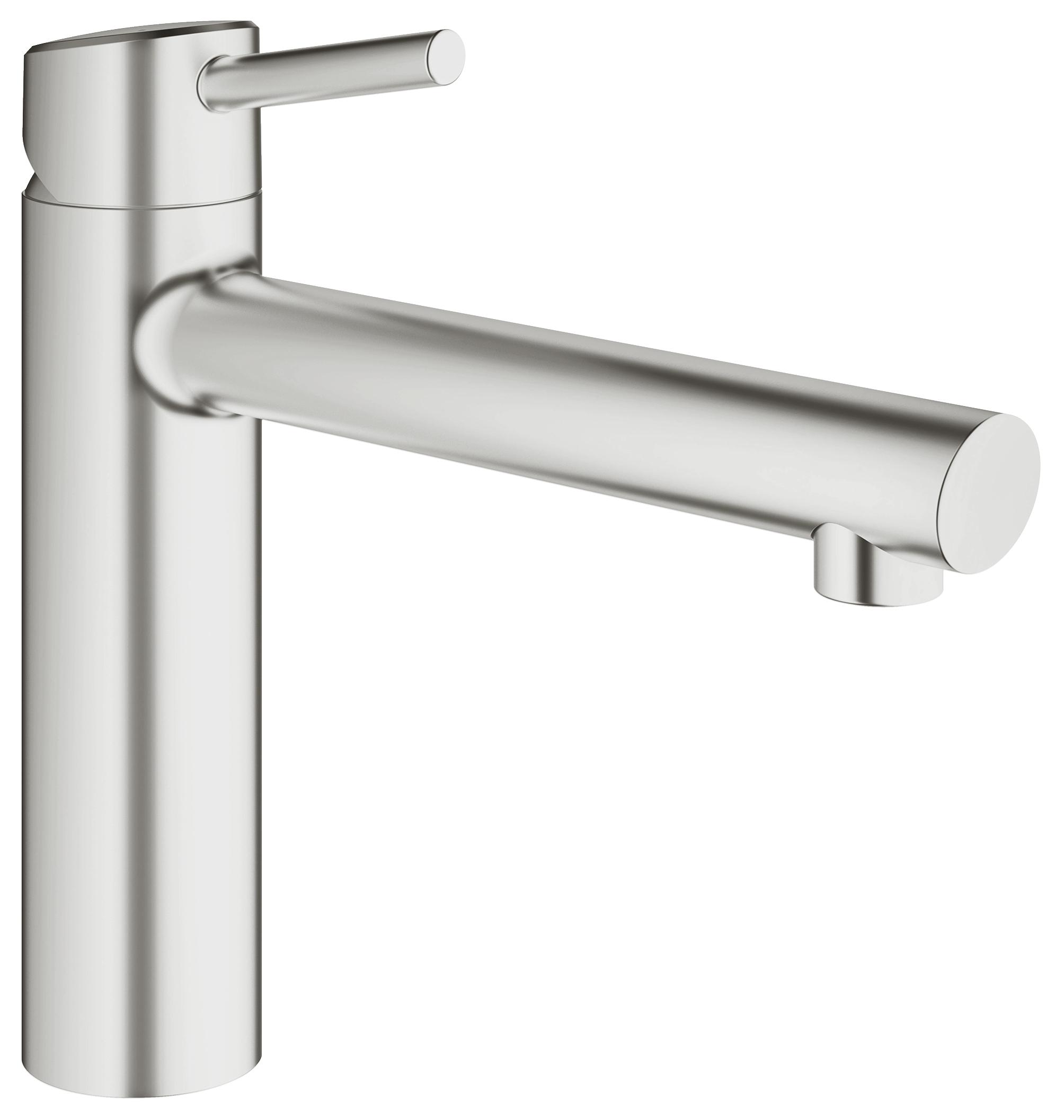 фото Смеситель для кухонной мойки grohe concetto 31128dc1 суперсталь