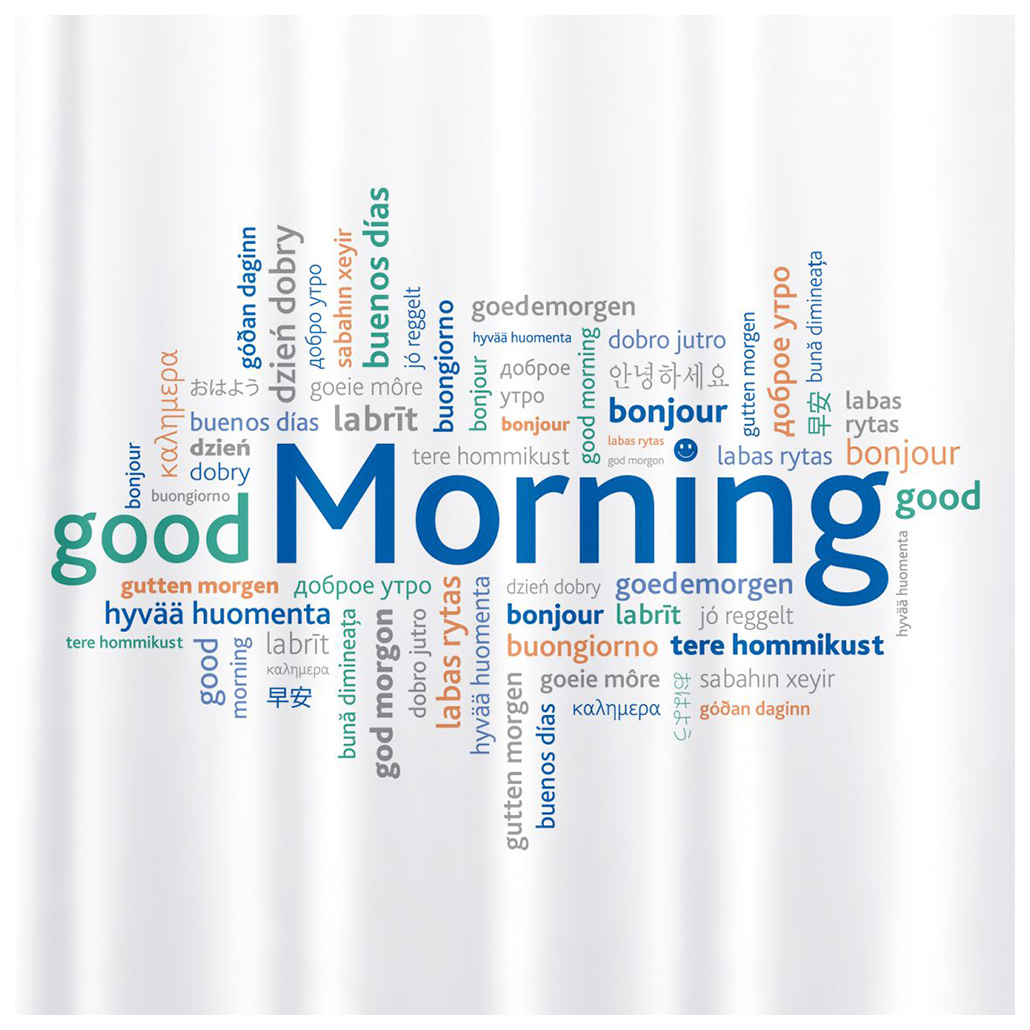 Штора для ванной Tatkraft Good Morning 180x180