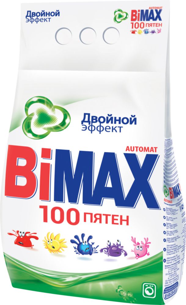 фото Порошок для стирки bimax automat 100 пятен 3 кг