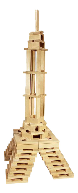 Конструктор деревянный Пелси Кусочки-брусочки конструктор деревянный пелси канатная дорога с куклами