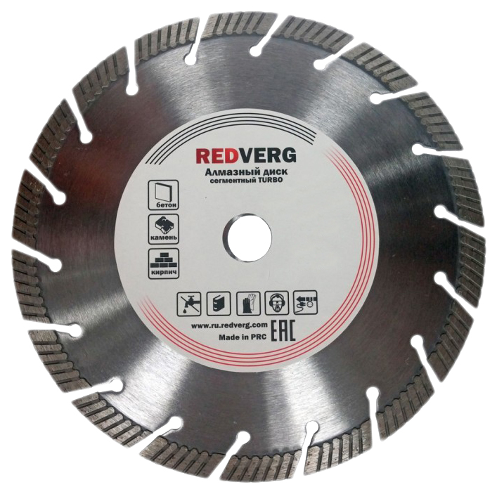 Диск отрезной алмазный RedVerg 6621294 900221 универсальный сегментный алмазный диск redverg