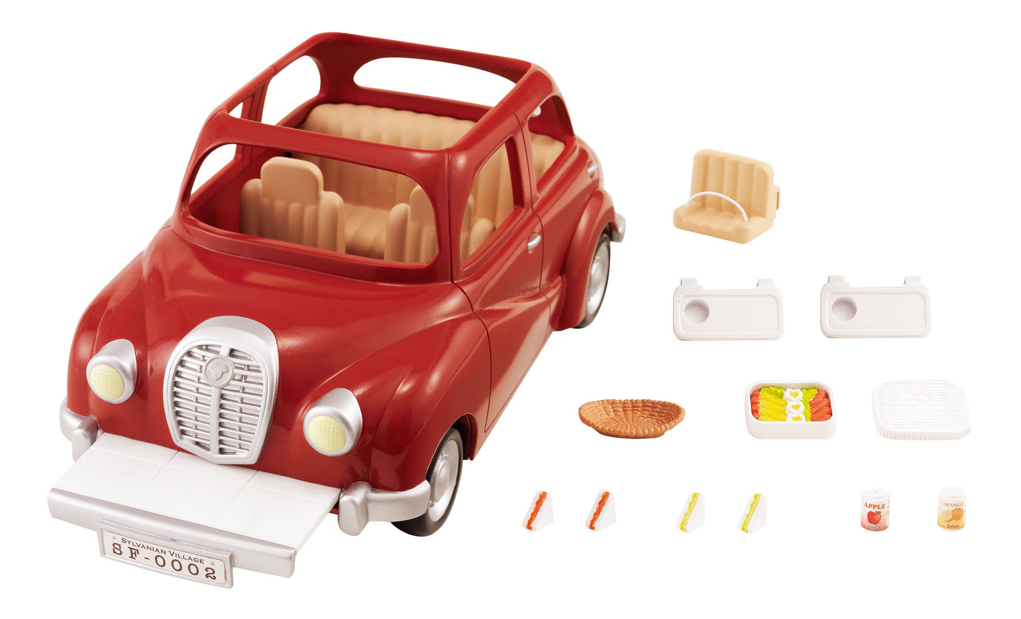 фото Игровой набор sylvanian families семейный автомобиль красный