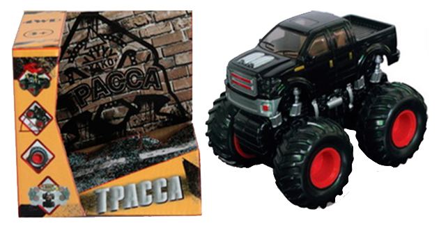 

Внедорожник Yako инерционный Трасса Спортивный пикап, Красный;черный, Спортивный пикап