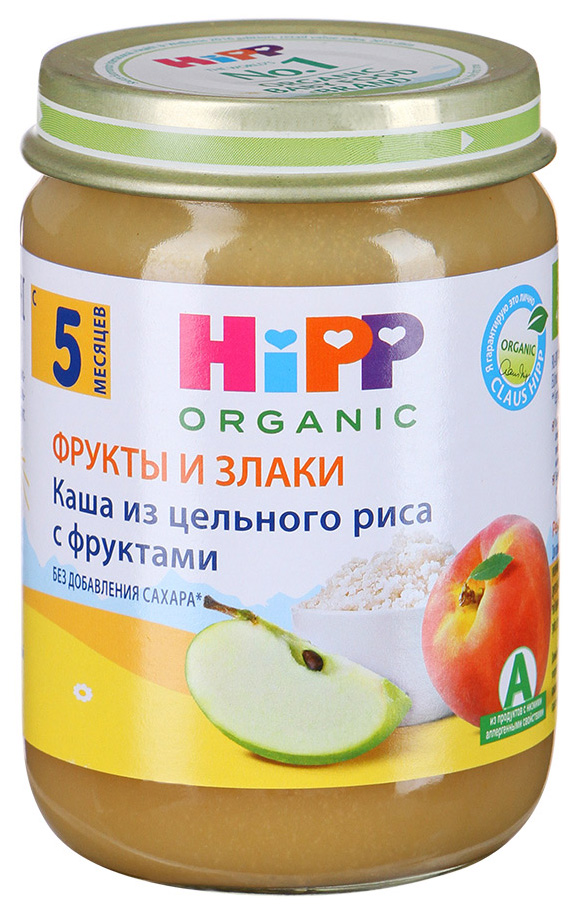 Молочная каша с фруктами hipp