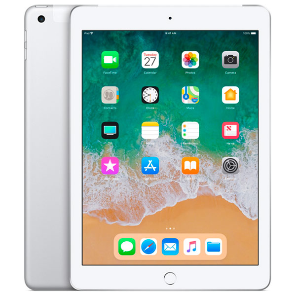 фото Планшет apple ipad (2018) wi-fi + cellular 9.7 32 gb silver (mr6p2ru/a)