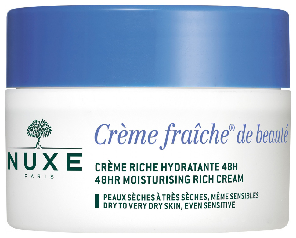 фото Крем для лица nuxe crème fraîche de beauté crème riche hydratante 48h 50 мл