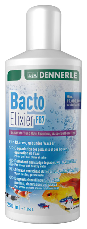 

Бактерии для аквариума Dennerle Bacto Elixier FB7 250мл, Bacto Elixier
