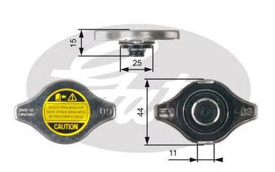 

Крышка радиатора Gates RC127