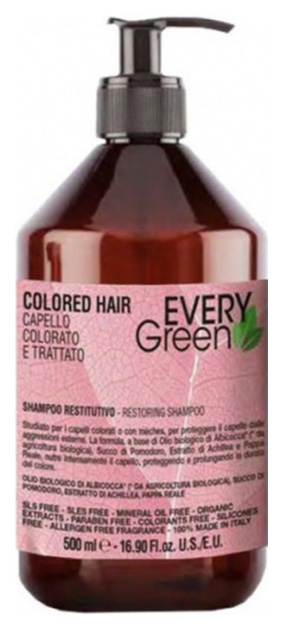 Купить Шампунь Dikson Every Green Colored-Hair Protettivo 500 мл, Every Green Colored-Hair Shampoo Protettivo для окрашенных волос