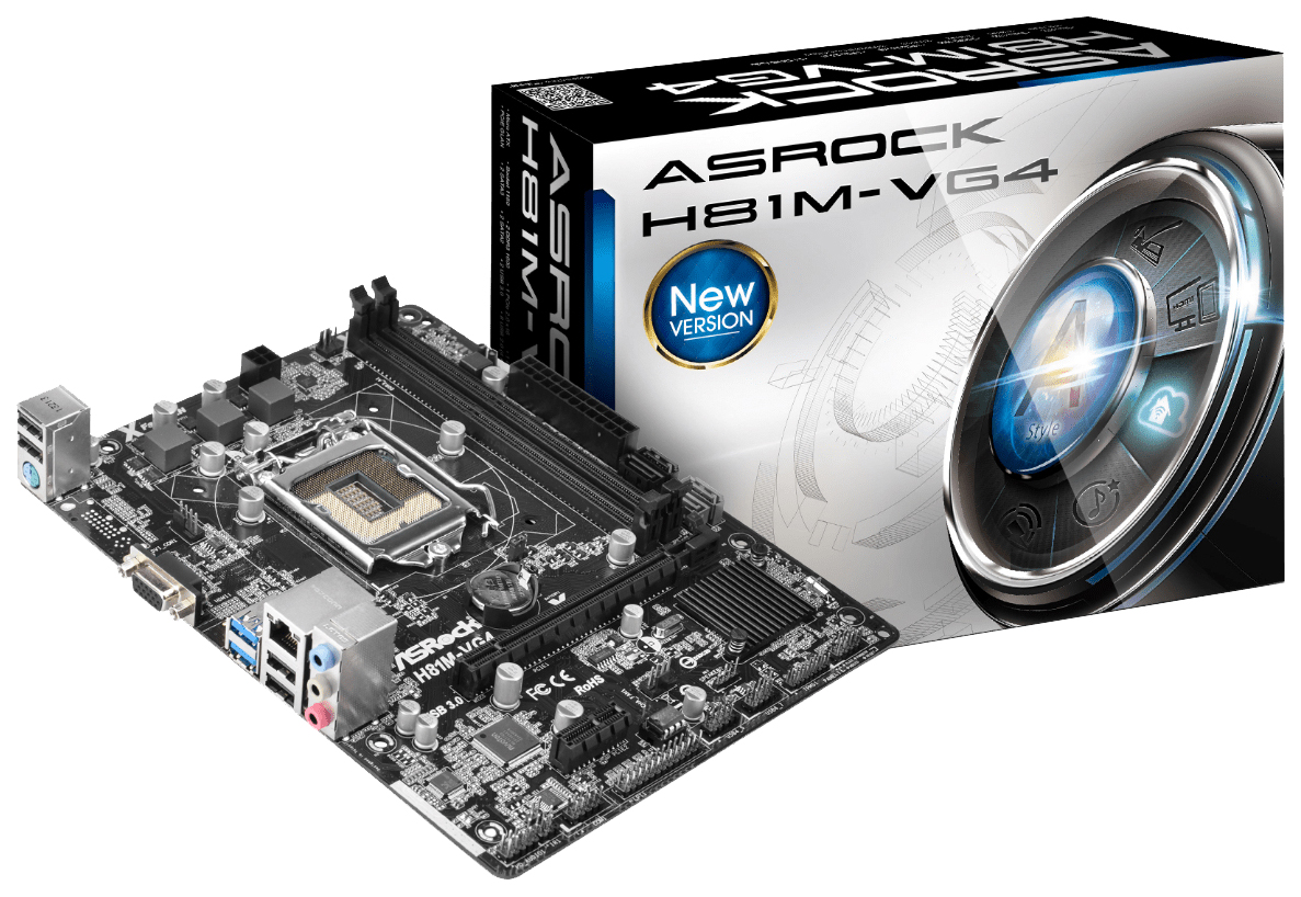 

Материнская плата ASRock H81M-VG4 R3.0, H81M-VG4 R3.0