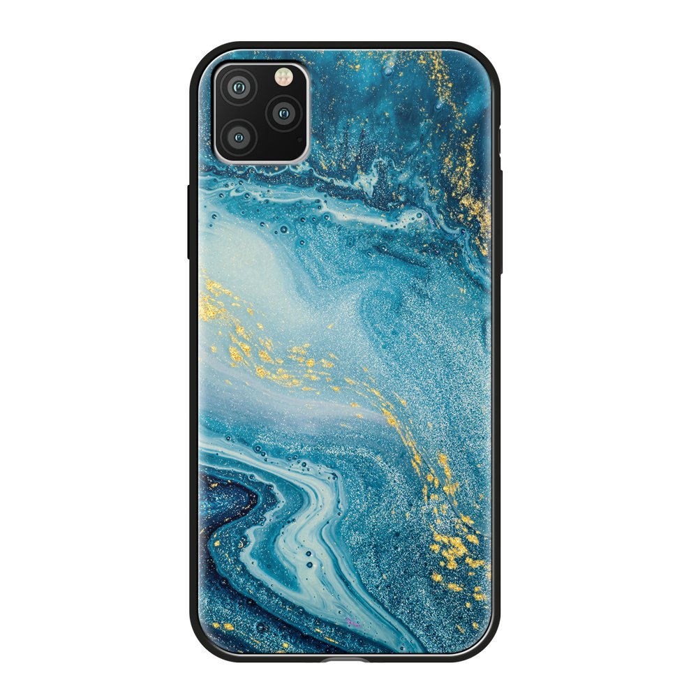 

Чехол Deppa Glass Case для Apple iPhone 11 Pro Max Blue Agate, Синий