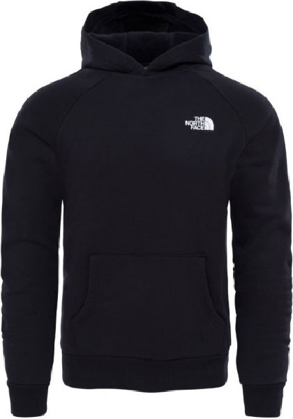 фото Худи мужское the north face raglan red box hoody черное s