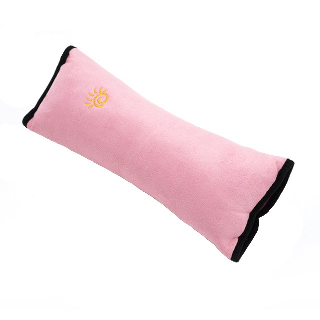 фото Подушка-накладка на ремень безопасности для детей happy mom розовая