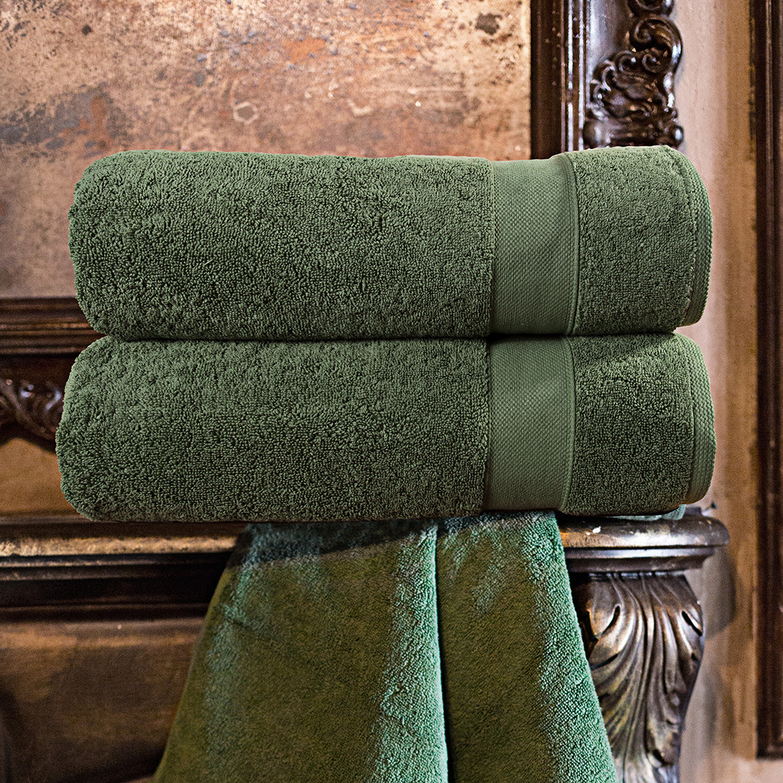 фото Набор из 2 полотенец william roberts aberdeen цвет: зеленый (70х140 см - 2 шт)