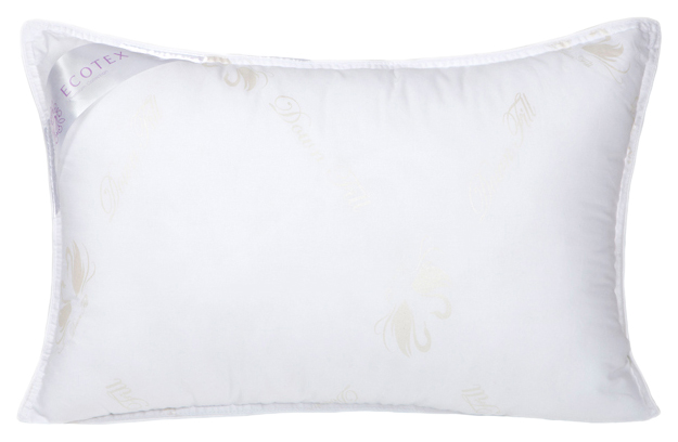 Подушка для сна детская Ecotex Лебяжий пух, 40x60, тик (100% хлопок)