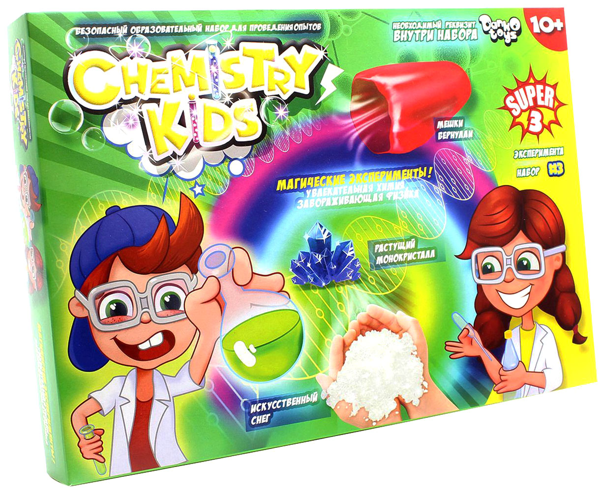 фото Набор для исследования danko toys chemistry kids магические эксперименты 3938851