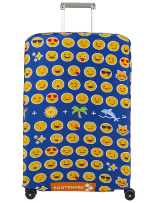 фото Чехол для чемодана routemark sp180 emoji l/xl