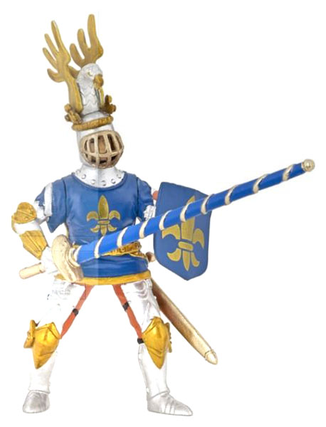 Игровая фигурка Papo Рыцарь с символом Флер де Лис, Синий