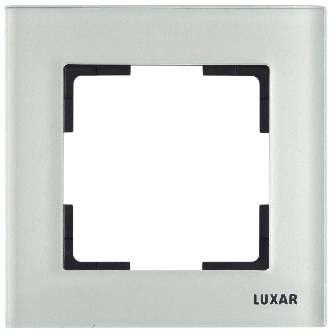 фото Рамка электроустановочная "luxar art", на 1 пост, цвет: белый
