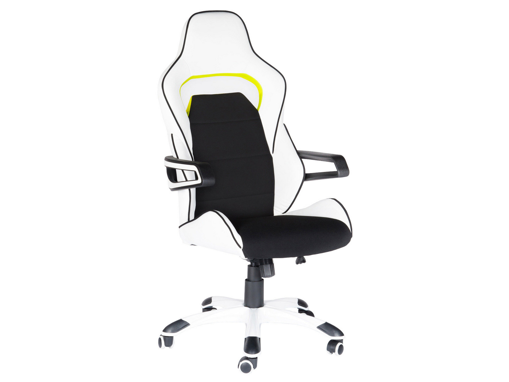 фото Игровое кресло норден norden джокер z cx0713h01 черный, ткань / белый, экокожа