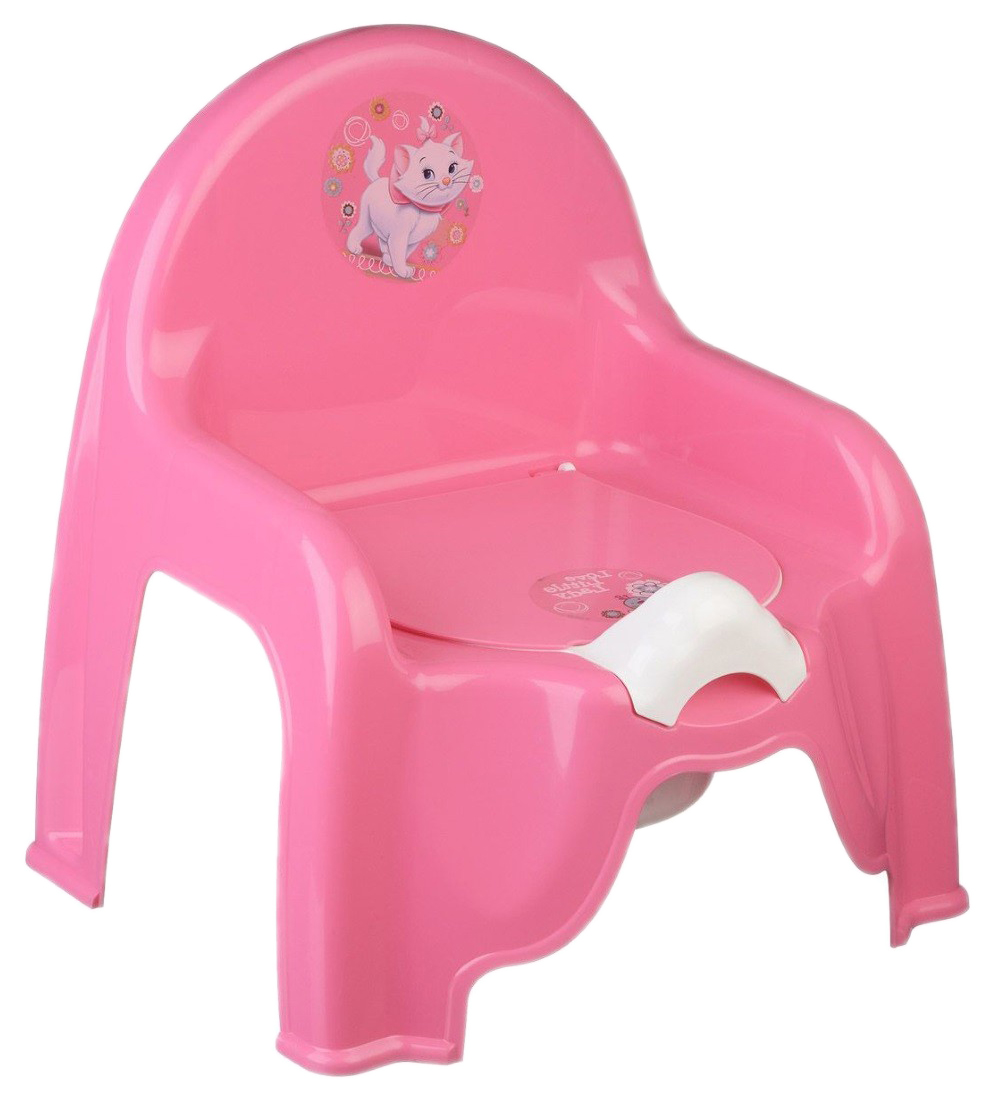 фото Горшок-стульчик м-пластика кошечка розовый