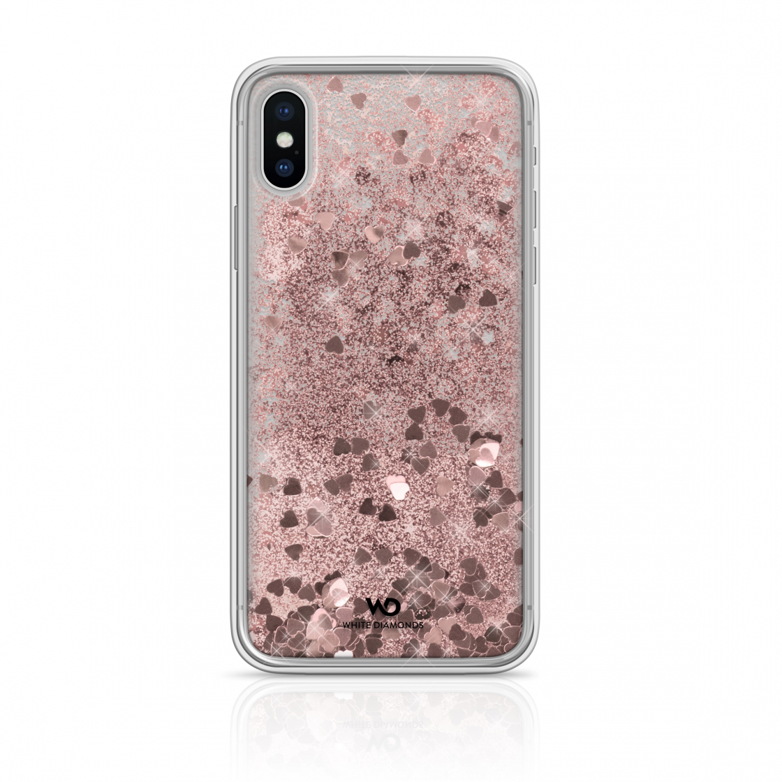 фото Чехол white diamonds sparkle для iphone xs/x, розовое золото