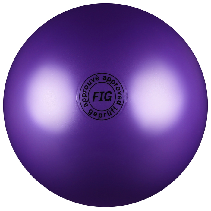 Мяч Sima-land FIG Металлик фиолетовый, 19 см