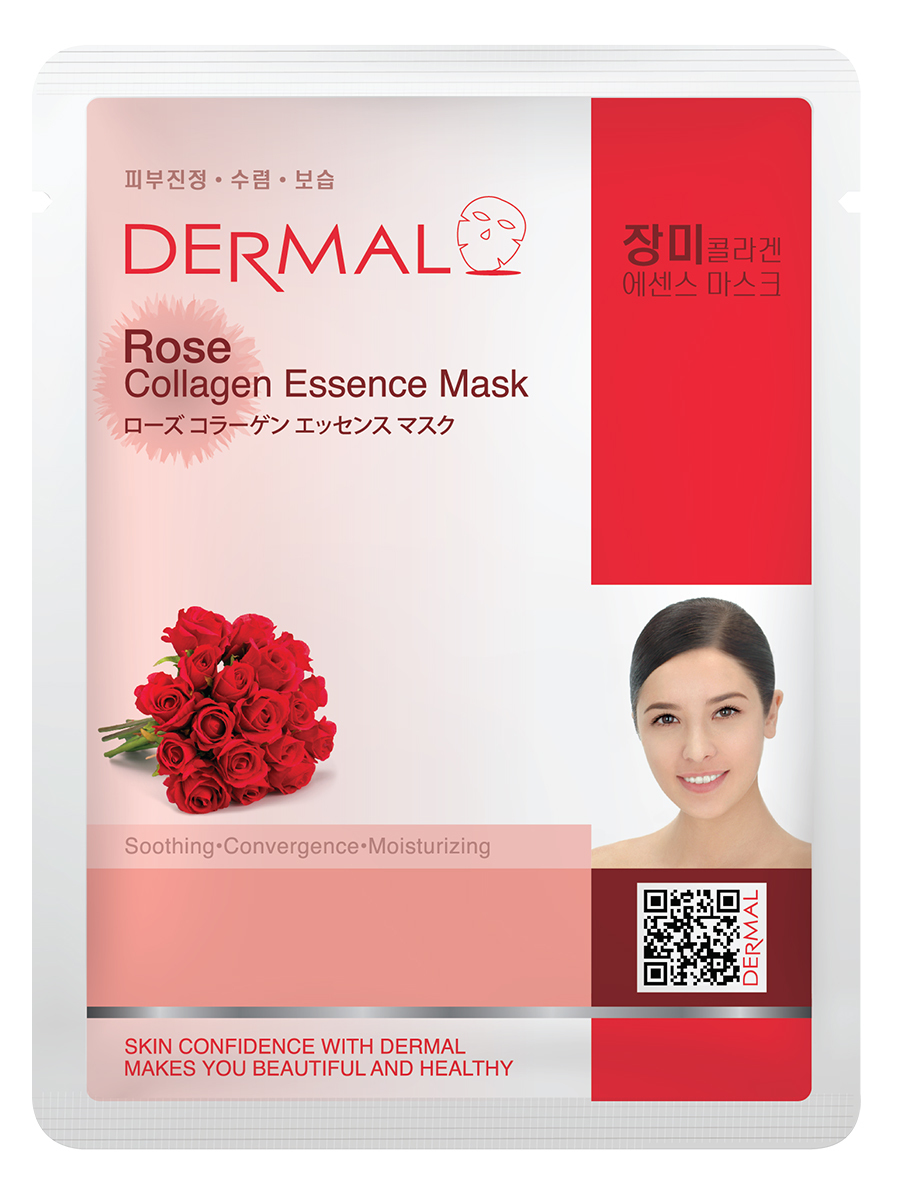 

Маска для лица Dermal с экстрактом лепестков розы и коллагеном