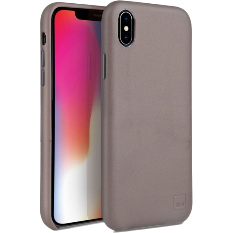 фото Чехол uniq duffle vale genuine leathe для iphone xs max sierra