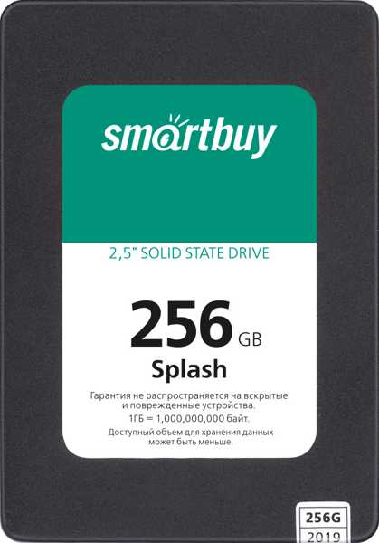 фото Ssd диск smartbuy splash 2019 256гб (sbssd-256gt-mx902-25s3)