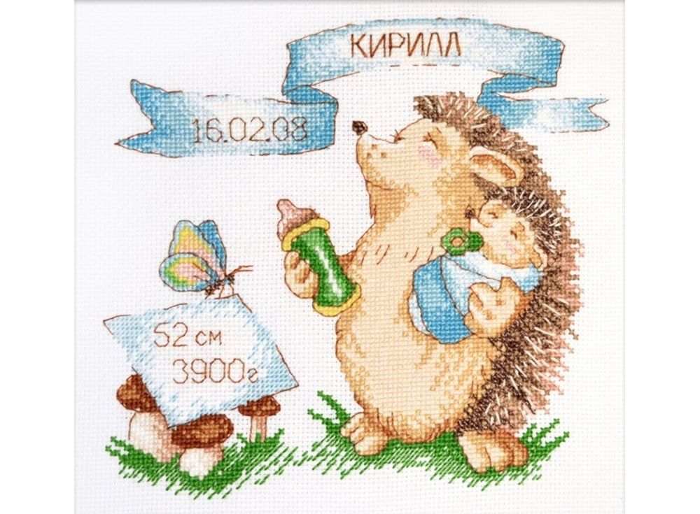 

Набор для вышивания Овен Малыш Ежуня, Малыш Ежуня